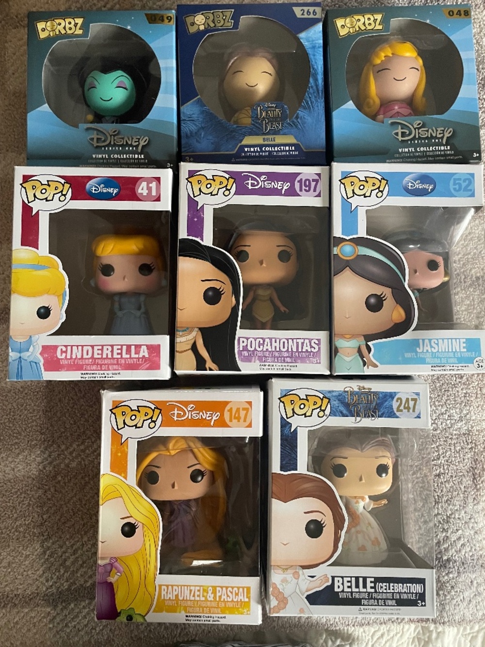 Disney Princesses Funko & Dorbz Collection